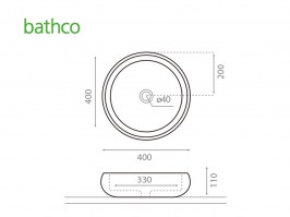 MEDIDAS LAVABO SOBRE ENCIMERA ASON BATHCO